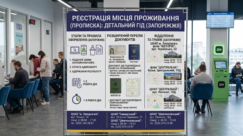 Прописка в Запоріжжі без помилок: як власнику та орендарю оформити реєстрацію місця проживання Прописка в Запоріжжі без помилок: як власнику та орендарю оформити реєстрацію місця проживання